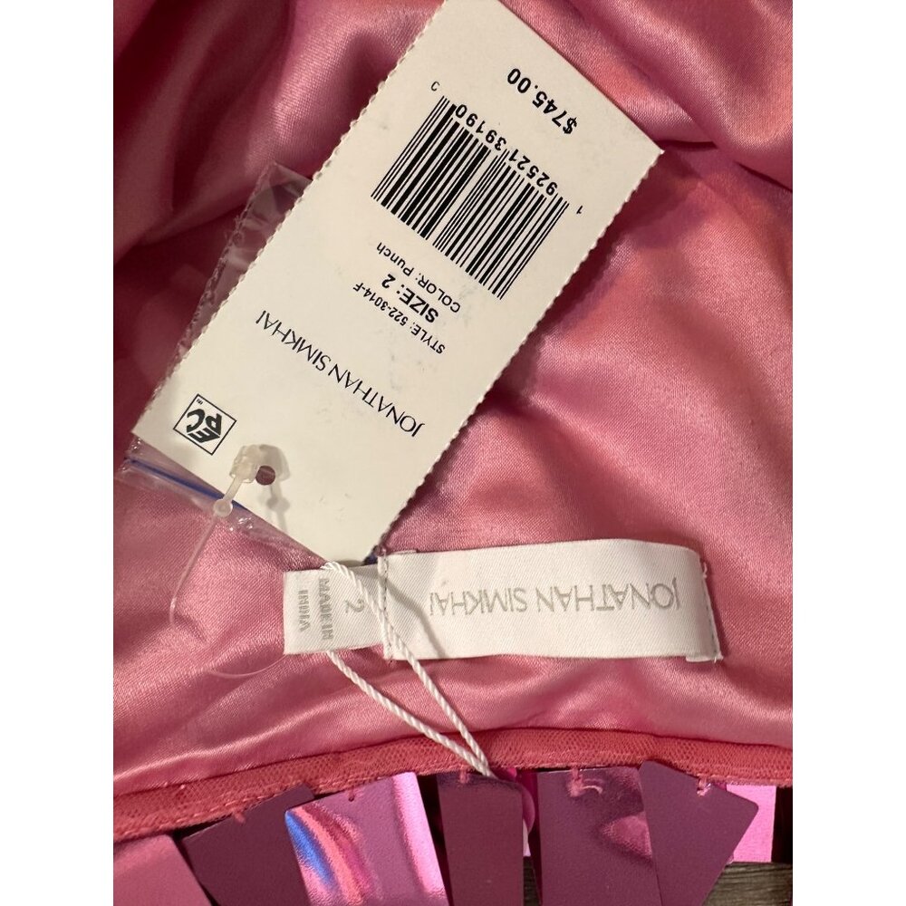 Jonathan Simkhai Pink Sequin Midi Skirt - Picture 8 of 16